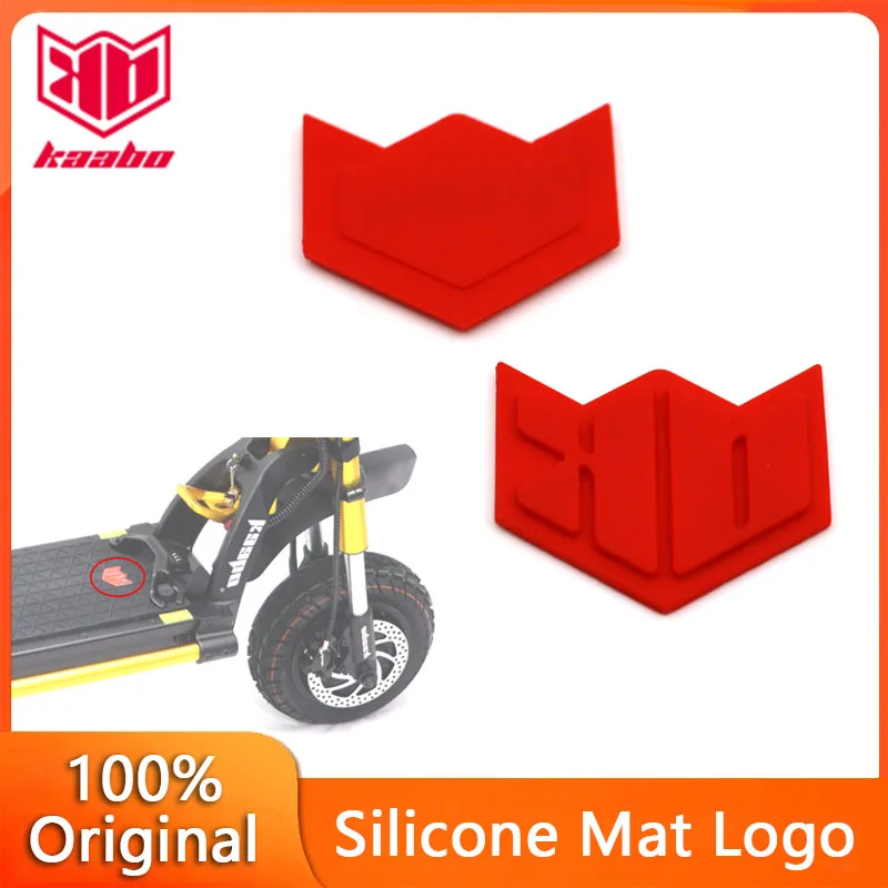 Original Silicone Mat Logo For KAABO Wolf King GTR Battery Mat Logo Wolf King GTR Carpet Pad Red Logo Scooter Part