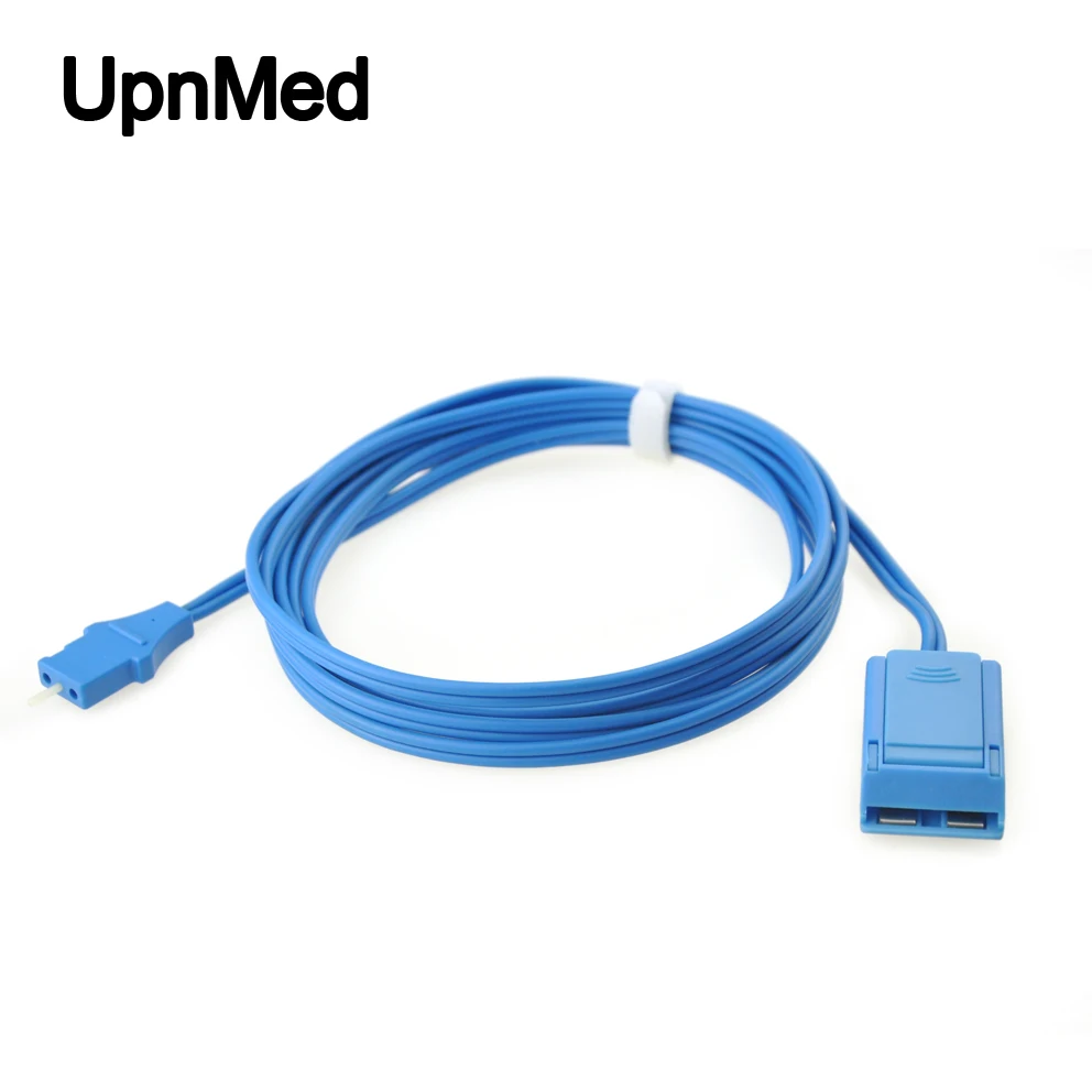 Venda quente faca elétrica placa negativa conexão cabo linha loop para eletrocautério azul 6.35plug