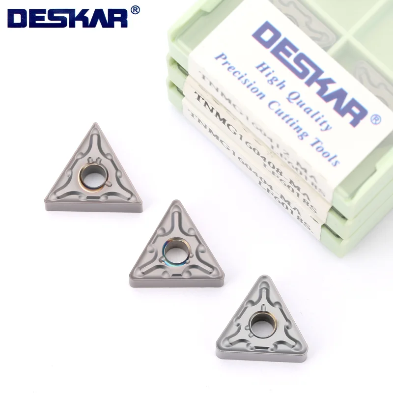

DESKAR inserts TNMG160404 TNMG160408 TNMG160412 MA LF6018S Processed stainless steel lathe Tungsten Carbide Inserts tnmg blade