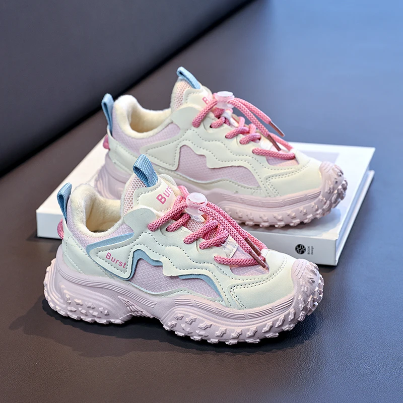 

New Outdoor Winter Childrens Sports Shoes Wear-resistant Cold Resistant Stable Running Shoes Fashiona Lightweight Casual Shoes