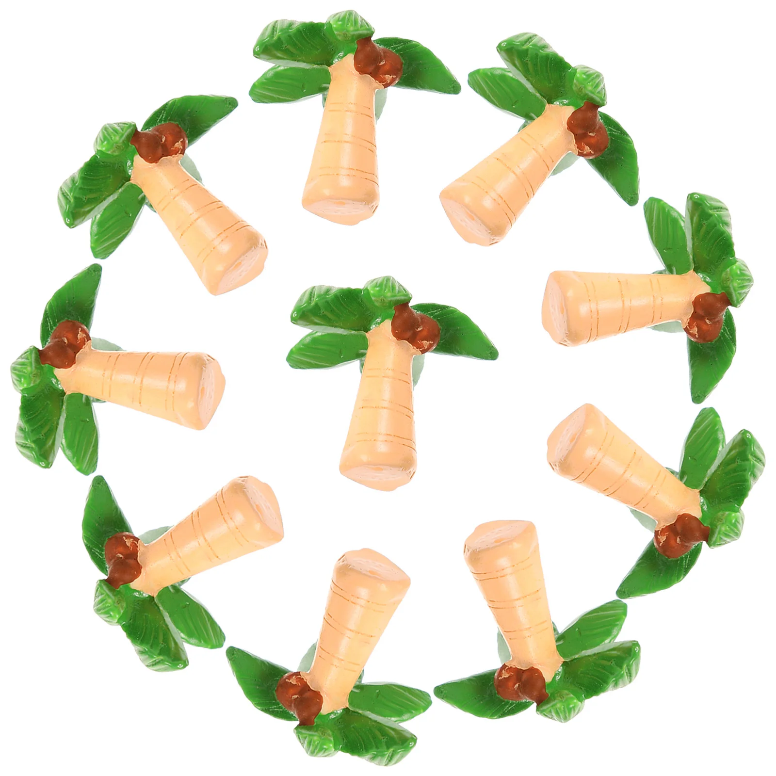 10 Pezzi Mini Alberi Decorativi per Paesaggi in Miniatura, Accessori per Tavoli di Sabbia, Alberi Artificiali in Plastica per Scene Domestiche