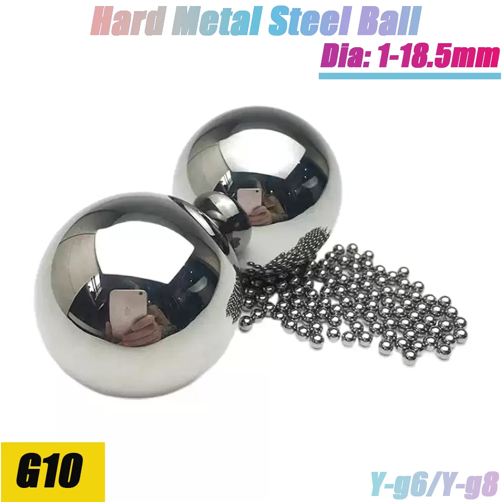 Diameter 1-18.5mm Yg6/8 G10 Hard Metal Steel Ball High Precision Bearing Ball Solid Round Bead For Squeezing Punching Hole