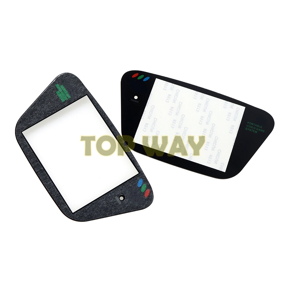 10 قطعة أبيض أسود لـ Sega Game Gear استبدال واقي شاشة بلاستيكي غطاء عدسة للبلاستيك GG