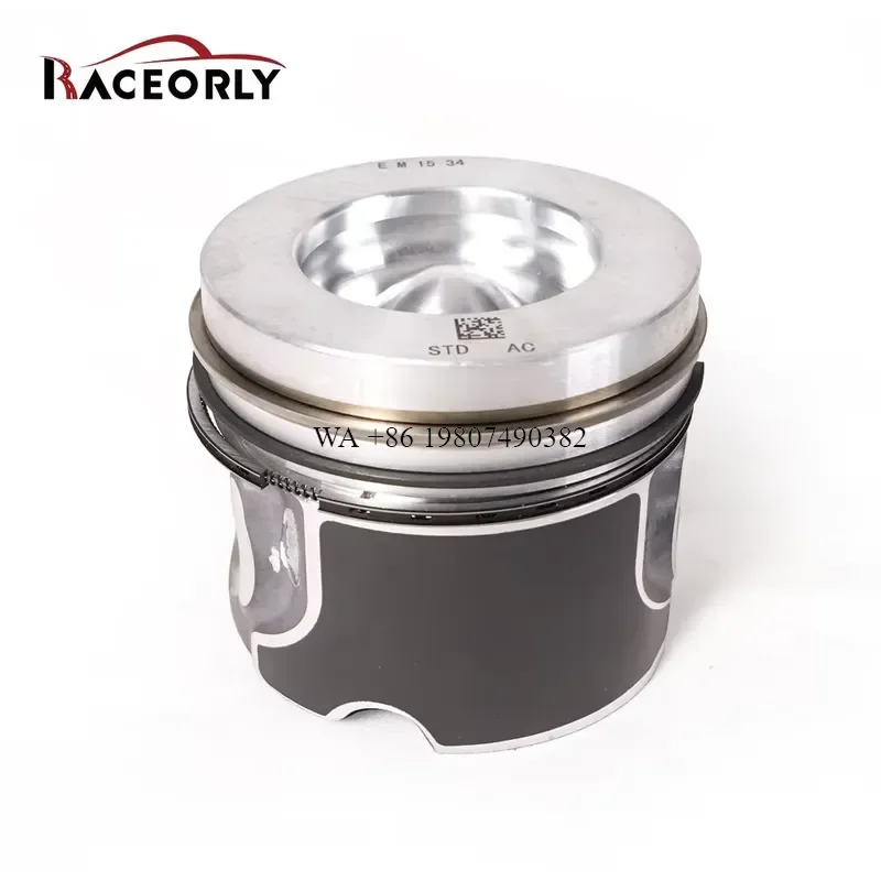 wmwmnu for RACEORLY LR082541 Pistons with Rings Set 83.5mm Oversize 2.0/1.5/1.5 for AJ200DTA 204DTA 2.0T