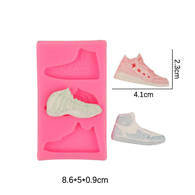 Ball Silicone Mold Sport Shoes Football Baseball Volleyball Tennis Fondant For Chocolate Candy Cake Decoration Craft Epoxy Resin