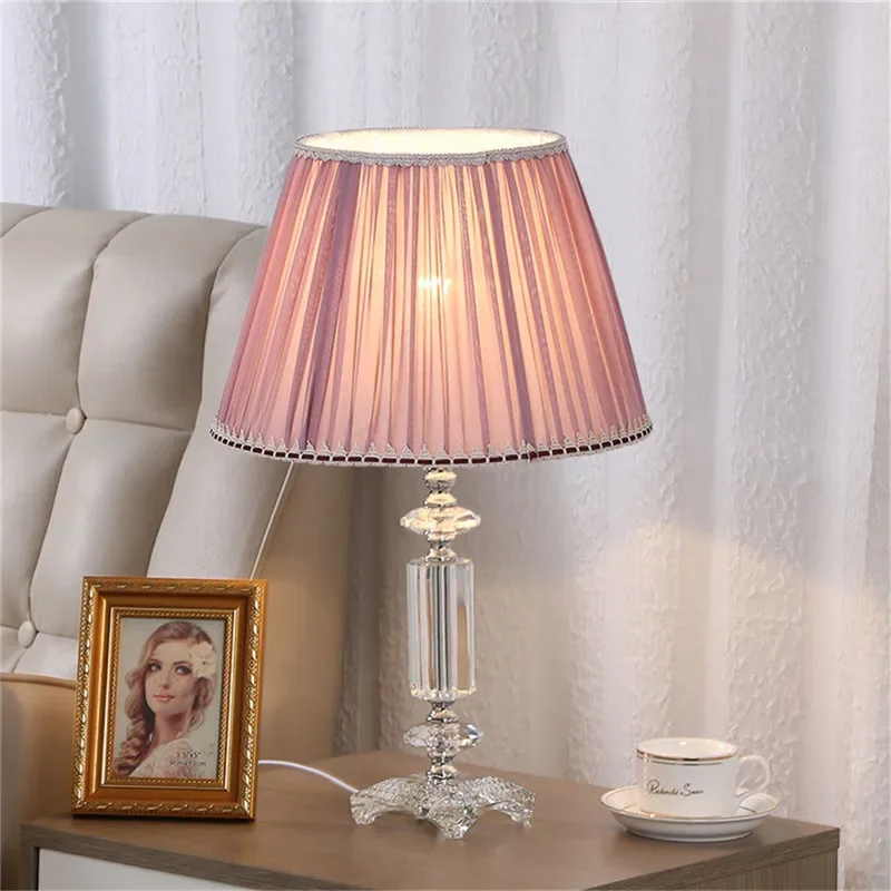 SOFEINA Luxury Crystal Table Lamp LED Fashion Modern Living Room Bedroom Study Villa Hotel Home Decoration Light