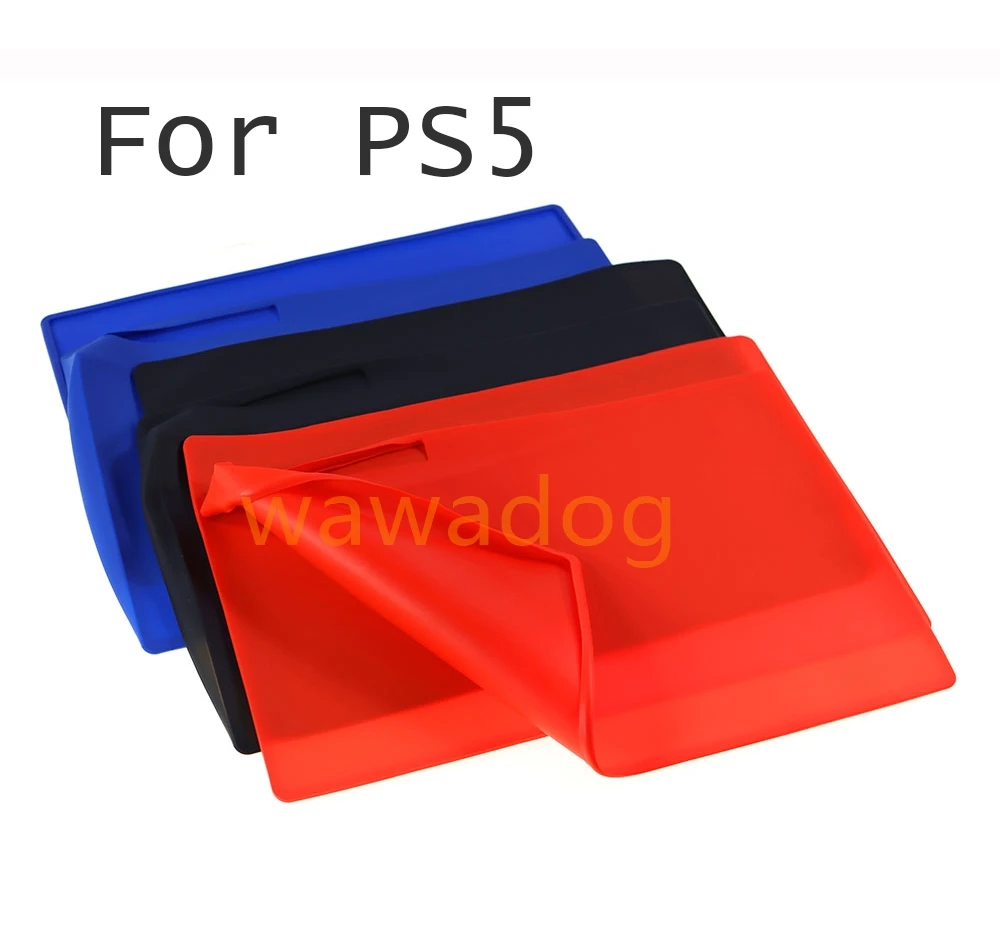 5sets Dust-proof DIY Cover Soft Silicone Protective Plate Anti-Fall Protector Case Compatible For PS5 Digital Console