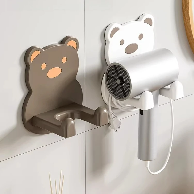 

LTT hair dryer rack lazy hair dryer bracket hair dryer storage free punching bracket