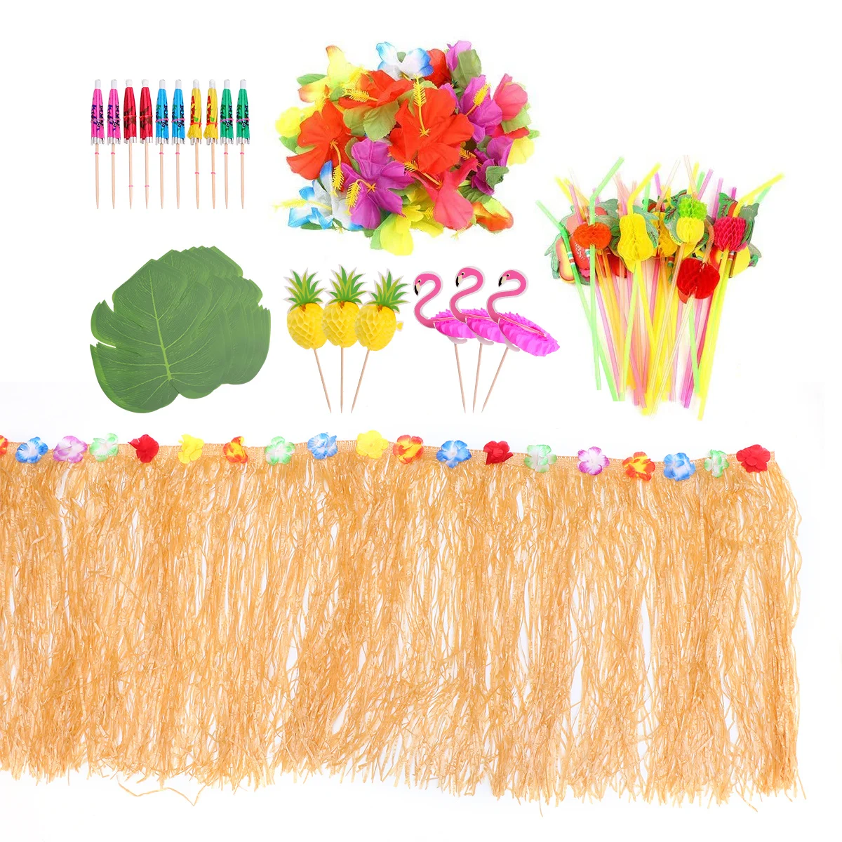 

Honeycomb Table Decoration Set Banquet Tropical Themed Party Decorations Hawaii Dining