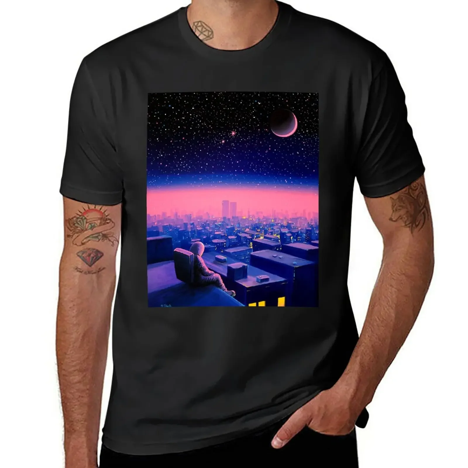 

New Above It All T-Shirt oversized t shirts boys white t shirts shirts graphic tees Anime t-shirt mens clothing