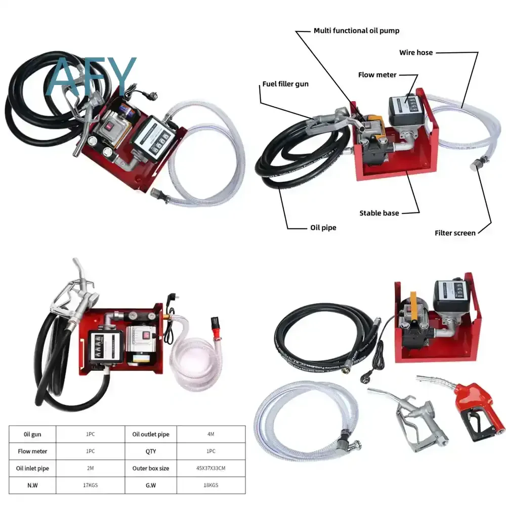 Electric Fuel Pump Assembly for 550W Oil Pump with Oil Pipe for Automotive Fuel System Replacement Part Compatible with