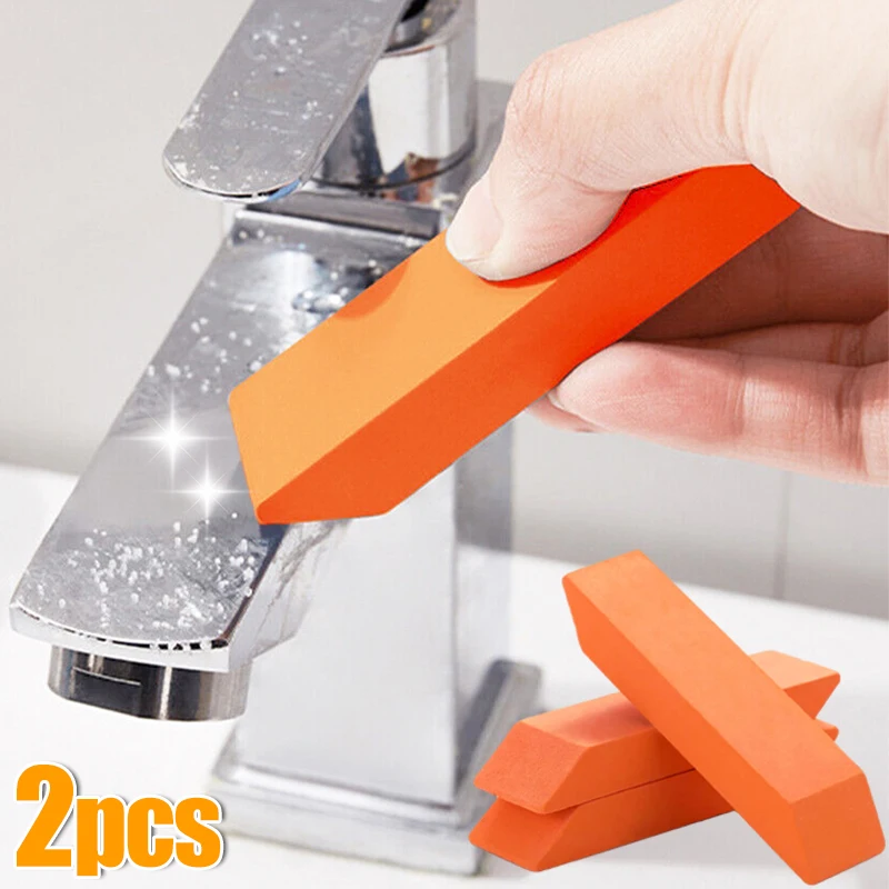 1/2PCS Easy Limescale Rubber Eraser Household Kitchen Cleaning Tools Bathroom Glass Rust Remove Pot Scale Wall Stain Cleaner