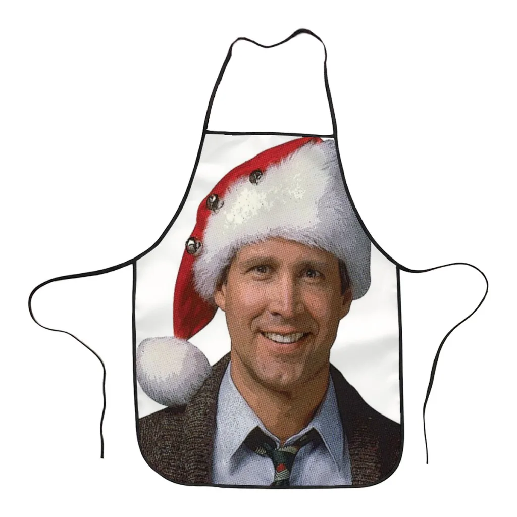 

Clark Griswold National Lampoon's 1989 Christmas Vacation movie santa hat Apron Store For Women Gift Composite Fabric