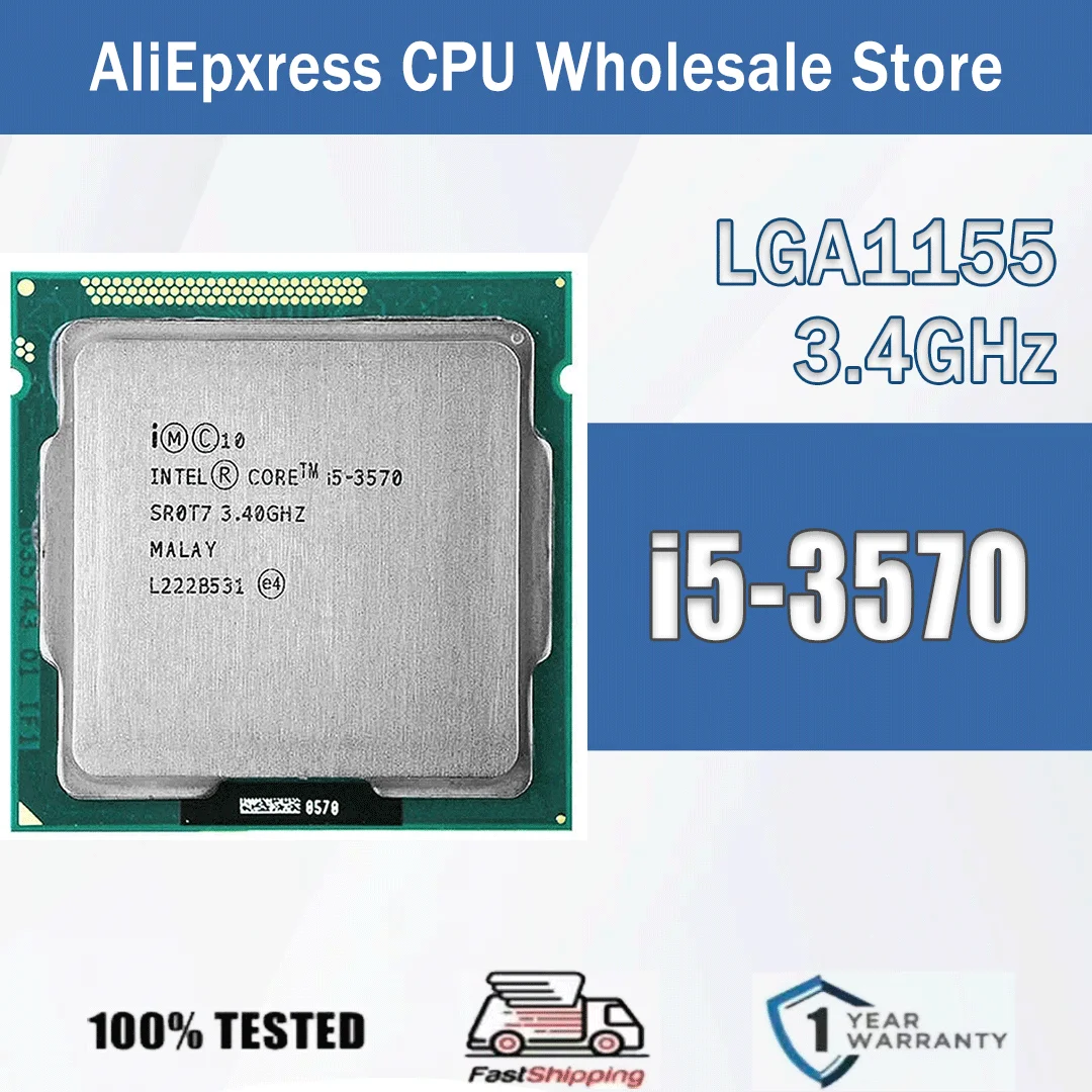 Server processore CPU per computer Intel Core I5-3570 Quad Core 3,4 Ghz L3 = 6M 77W Presa I5 3570 LGA 1155