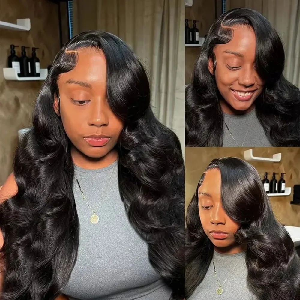 Wig Rambut Brasil Body Wave 38 Inci 5x5 13x6 HD Lace Frontal Wig 13x4 360 Hd Lace Front Wig untuk Wanita Kulit Hitam Pre Plucked Kepadatan 200