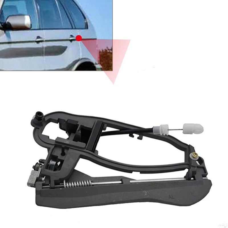 1Pair 51228243635 51228243636 Car Exterior Door Handle Bracket For BMW X5 E53 Rear Door Puller Carrier Inner Outside