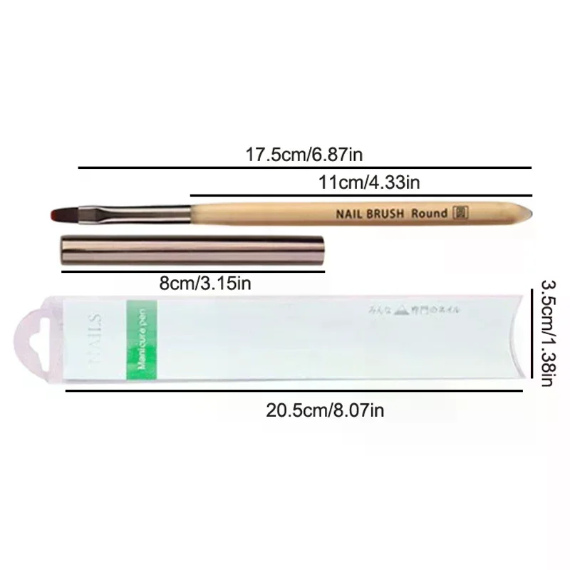 الأشعة فوق البنفسجية هلام مسمار فرشاة فنية الاكريليك رسم اللوحة الخط الفرنسي/زهرة القلم الأظافر تلميح التدرج بناء العلاج بالضوء فرشاة مانيكير #5