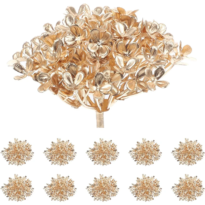 3/5/10Pcs Gold Flor…