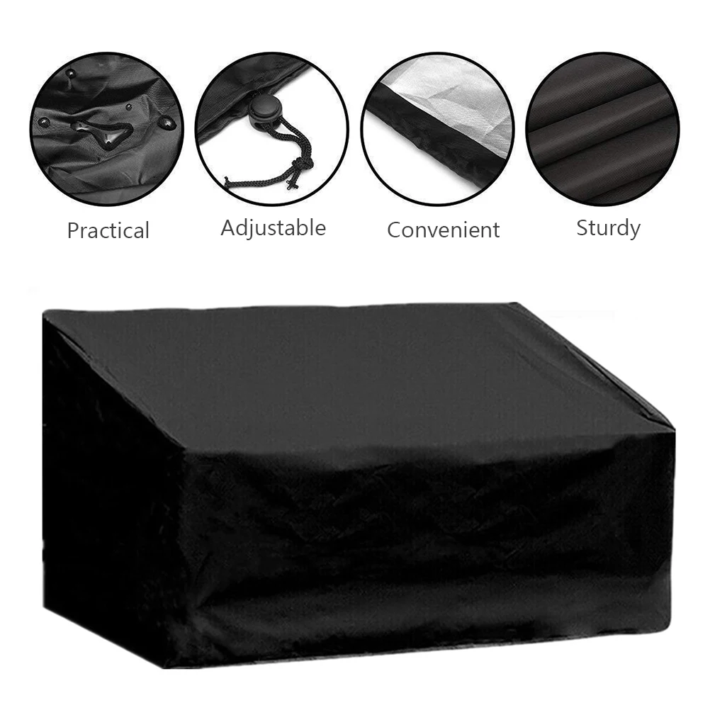 

1pc Garden Bench Waterproof Waterproof Bench Cover Oxford Cloth Dust Snow Proof Outdoor Seat Cover For Garden Park Protection