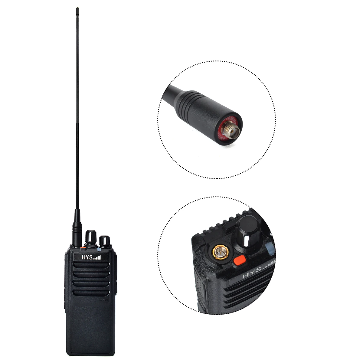 HYS Walkie Talkie UHF jarak jauh Super, baterai 400-480Mhz Radio dua arah 4000mAh