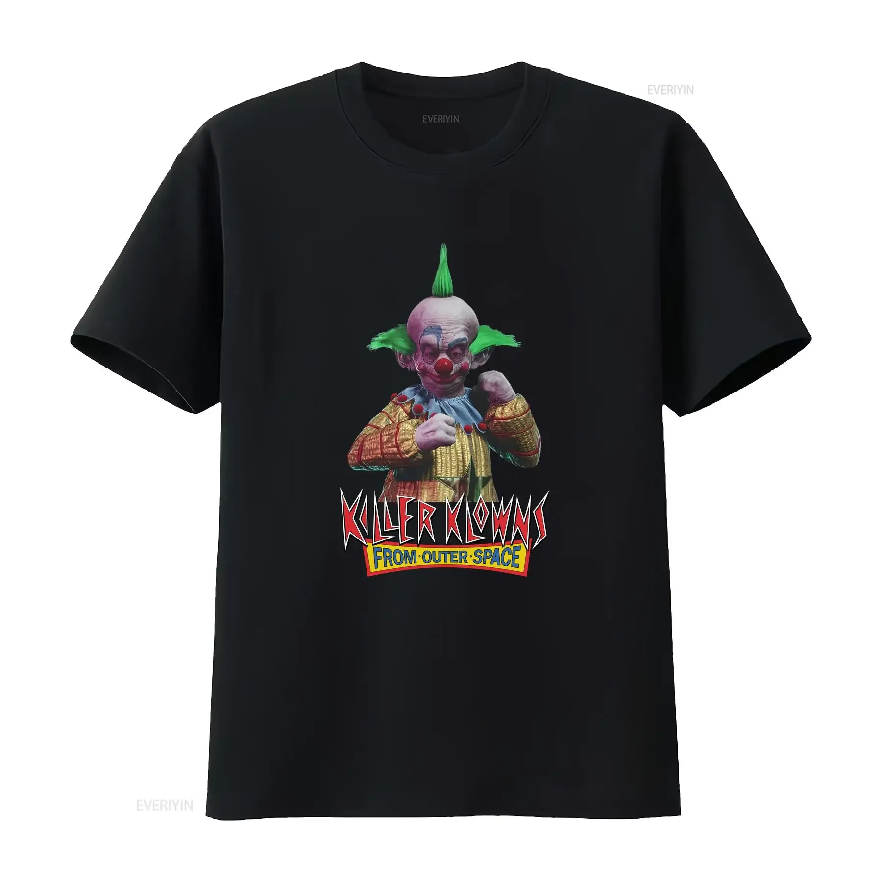 

Killer Klowns from Outer Space Halloween T Shirt Spooky Costume Perfect for Horror Fans long or short sleeves vintage Washed