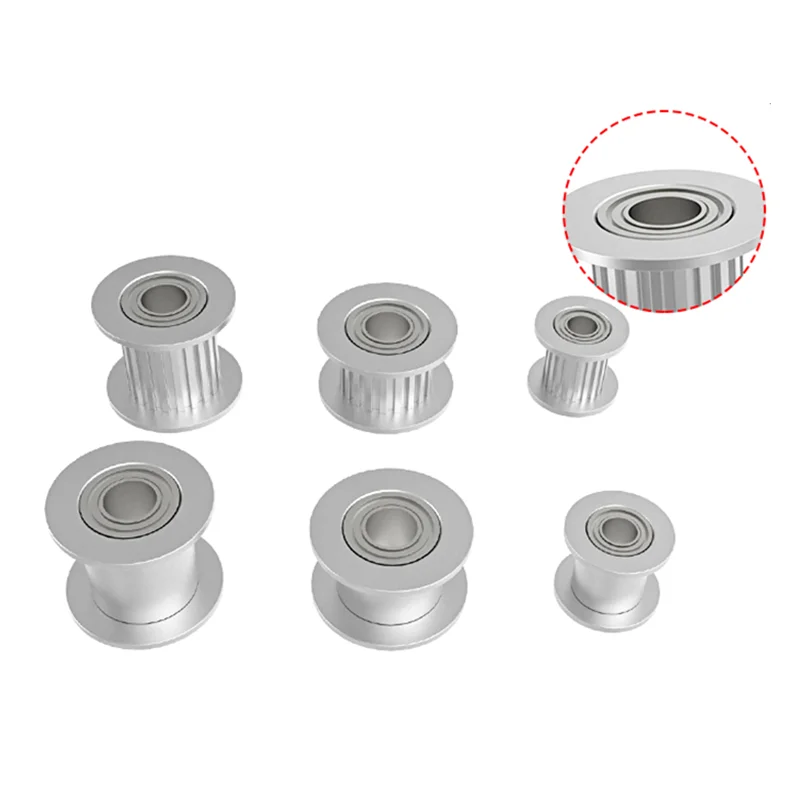 GT2 Umlenkrolle, 16 Zähne, 20 Zähne, mit 3 mm oder 5 mm Bohrung, mit Lagern für 3D-Druckerteile, Zahnriemen 6 mm, 10 mm – Detail 8
