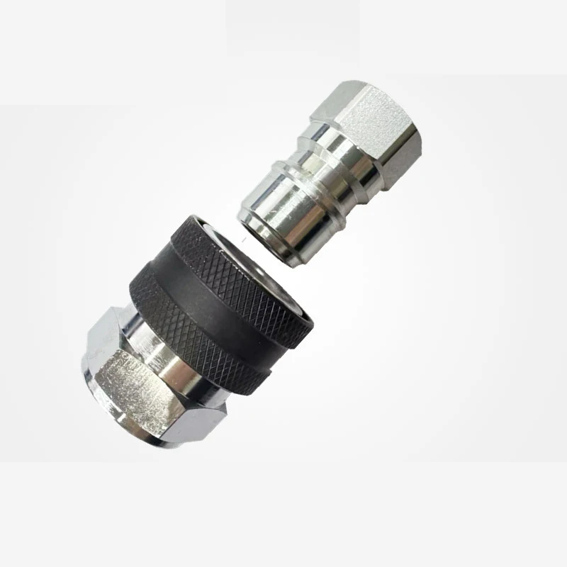 GT-K3 Series Carbon Steel Hydraulic Quick Coupler Featuring G3/8 Internal Thread for Secure Push-to-Connect Fluid Coupling