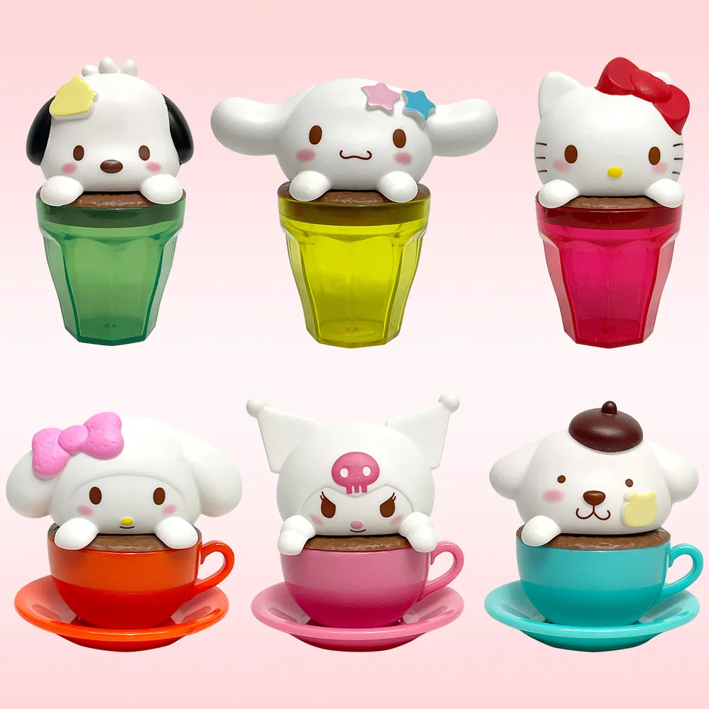 

Мультяшная анимация, кофейная чашка, мелодия, слепая коробка, модель, настольный автомобиль, украшение для торта, милая маленькая кукла