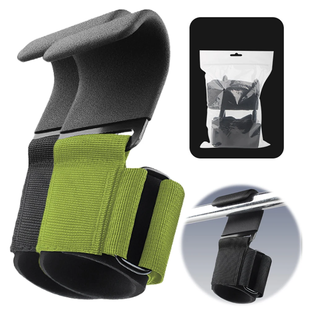 

Weight Lifting Hooks Weight Lifting Grips Heavy Duty Powerlifting Support Hooks Straps Adjustable for Fitness Exercise