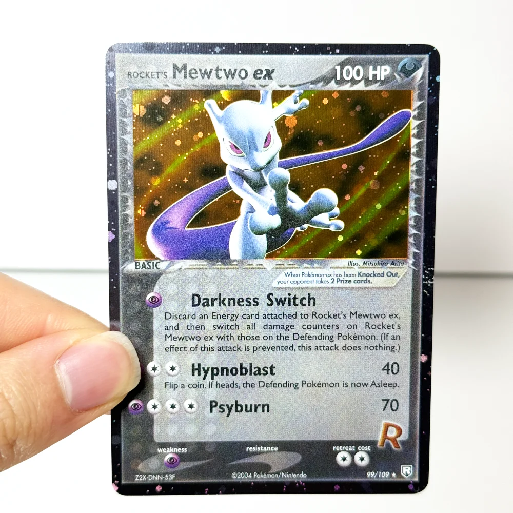 PKM Proxy Game DIY Rare Cards Starry Sky Flash Mewtwo Mewtwo Snorlax Suicune Articuno Entei Hitmonchan Moltres Scizor Scyther/ex