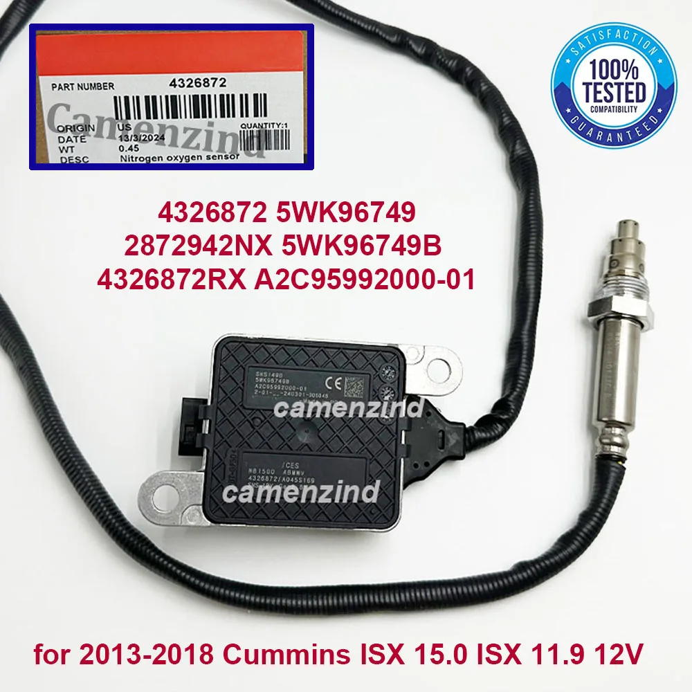

New 4326872 5WK96749 2872942NX 5WK96749B High Quality Chips Nitrogen Oxide Sensor for C-ummins 12V 5WK9 6749B 1 year warranty