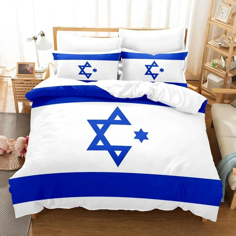 3D Printing Bed Sheet Sets Israel flag Bedding Set Single Twin Full Queen King Size Bed Set Adult Kid Bedroom Duvet cover Sets