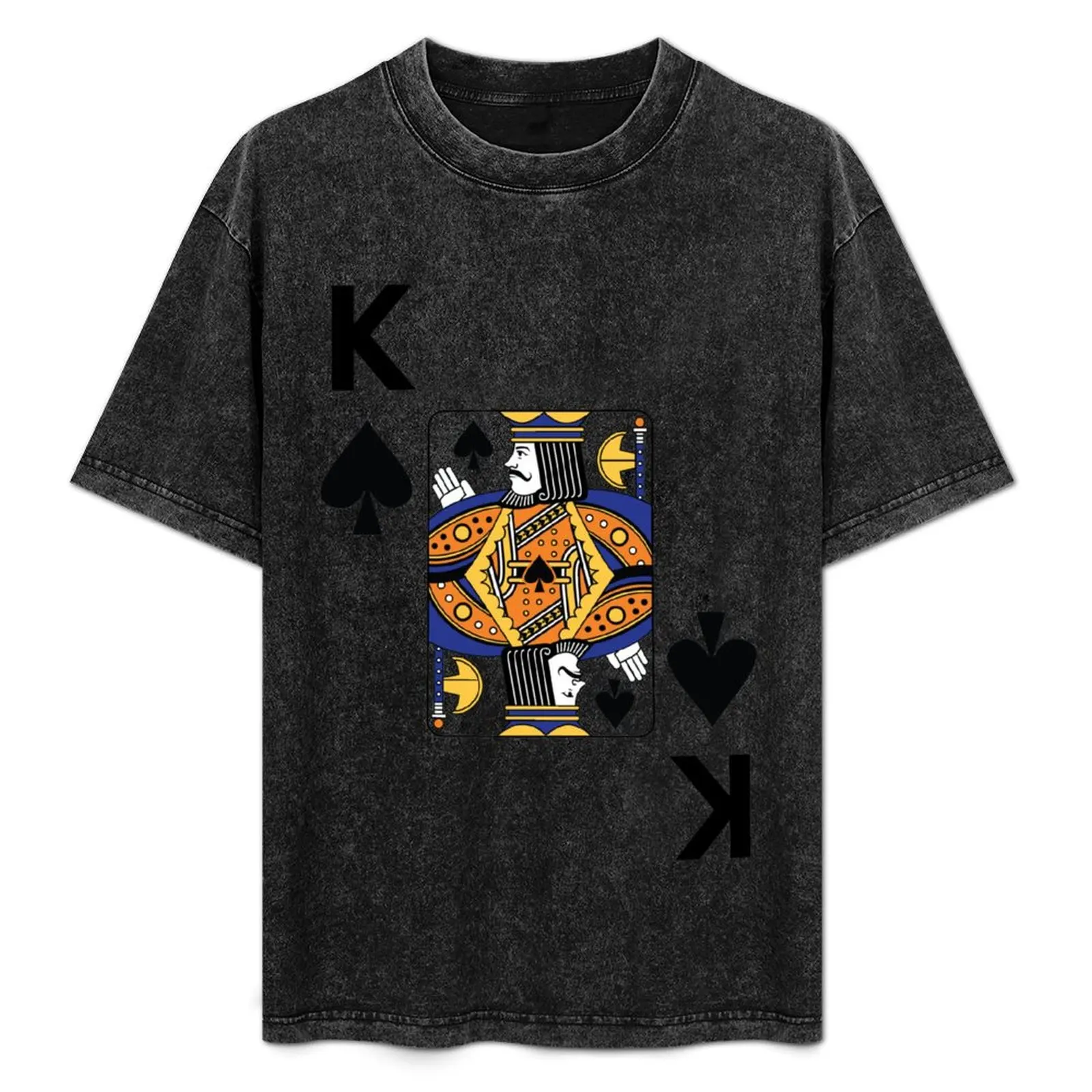 スペードの王様ポーカーカードコスチュームtシャツ超ソフトで通気性のあるtシャツトップ