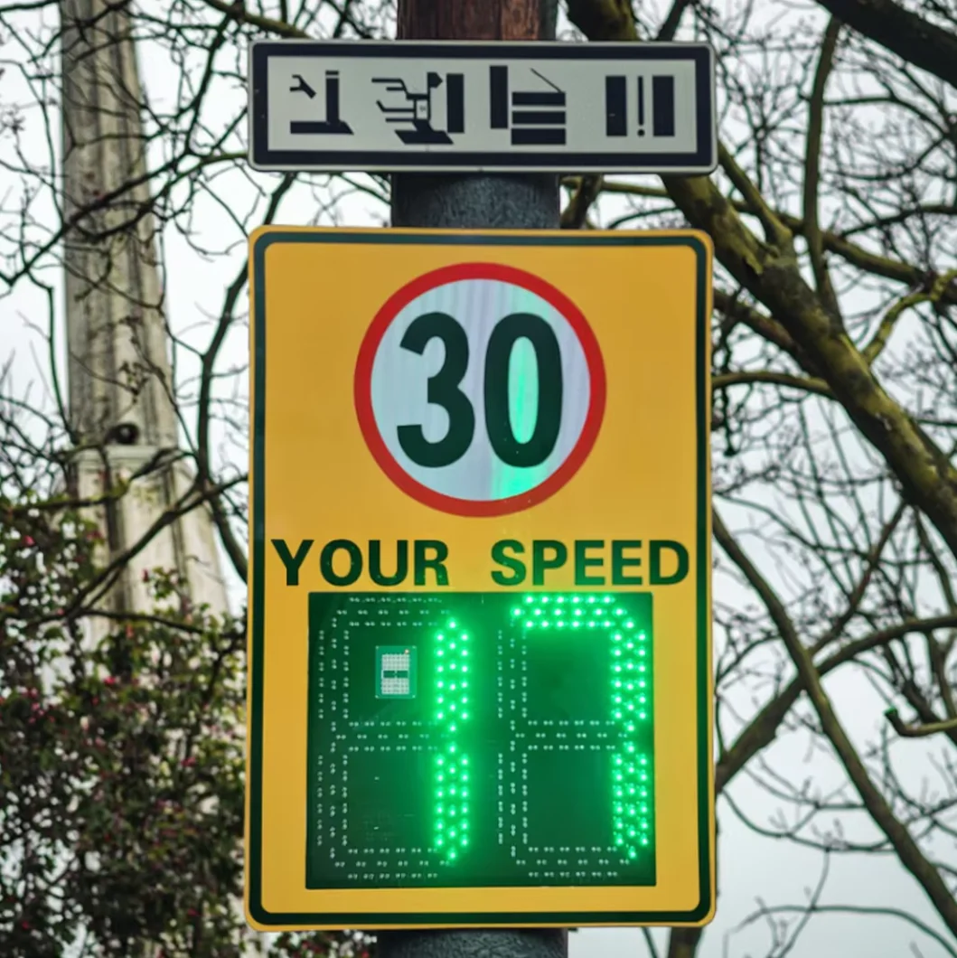 Speed warning radar detection sign narrow wave speed display traffic flash speed radar sensor