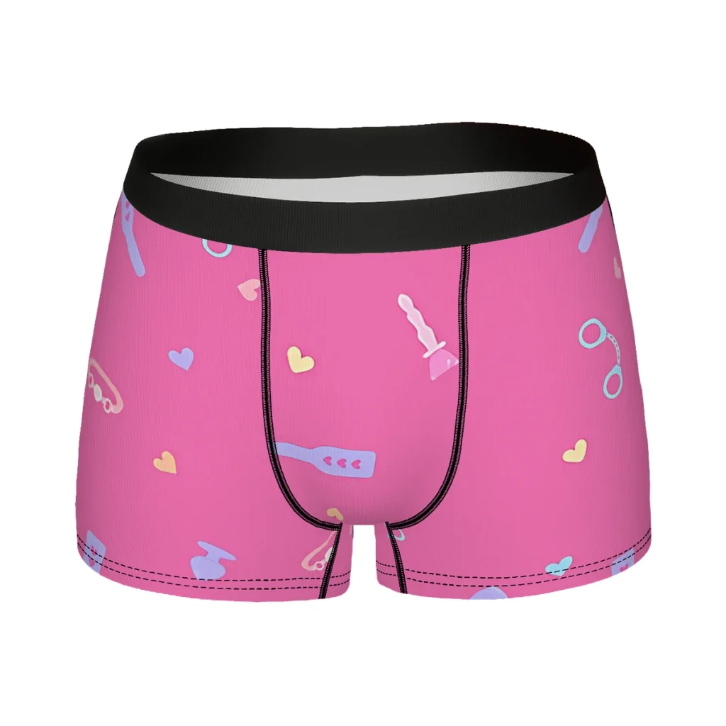 Toys Pink Underpants Homme Panties Male Underwear Sexy Shorts Boxer Briefs