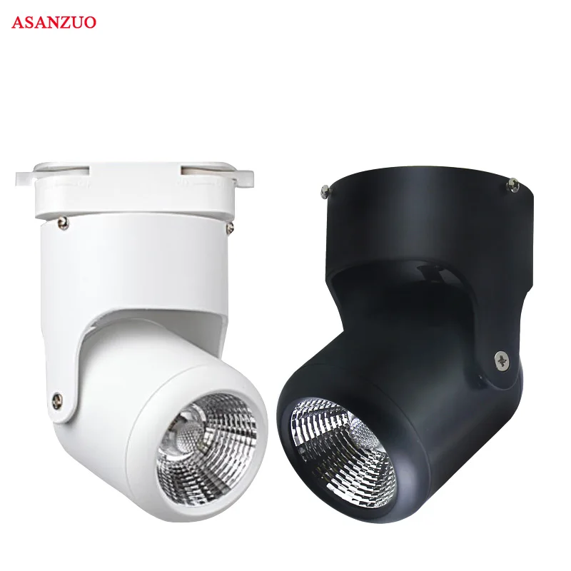 

Track Spotlight 10W 20W Led Ceiling Lamp Clothing Shop Track Light White Black Spotlight Surface Mounted Led Downlight AC85-265V