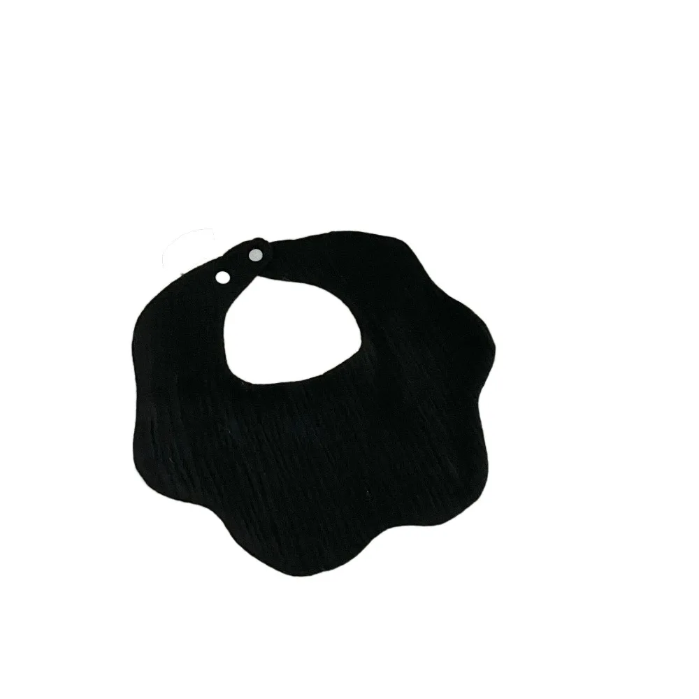 

Мягкие нагрудники для кормления противvomiting, водонепроницаемые детские хлопковые нагрудники в форме цветка в горошек с круглым вырезом, хлопковая пряжа, детские слюнявчики для младенцев