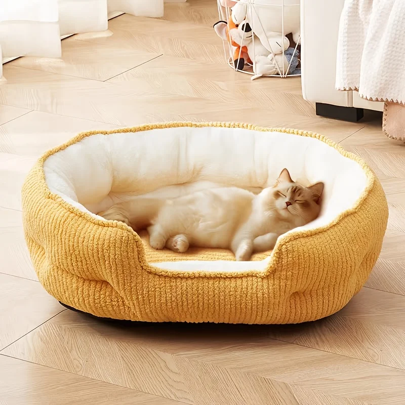 

soft warm cloth pet bed comfortable durable wear-resistant and scratch-resistant in all seasons for small large Pet supplies