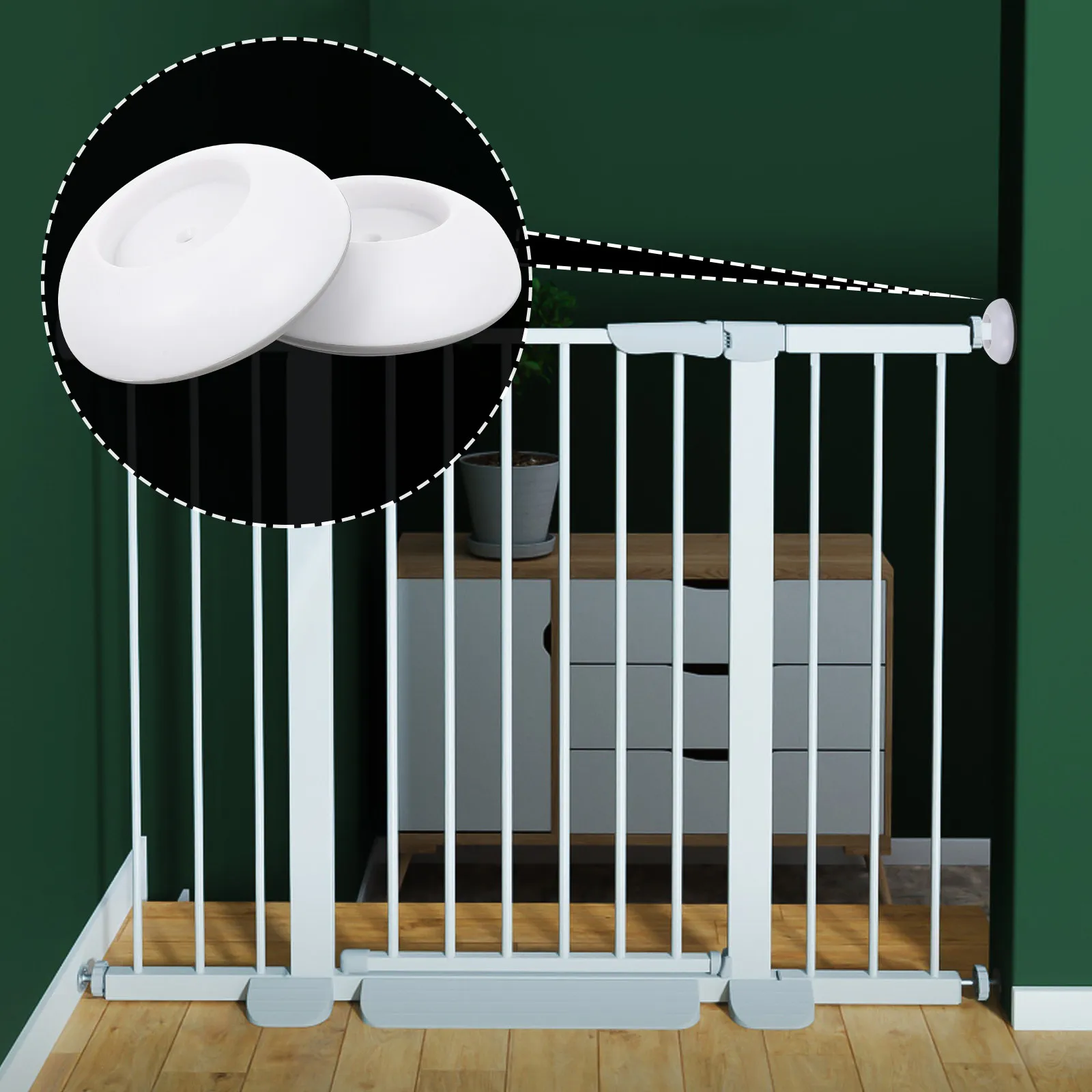 

Комплект из 4 защитных круглых накладок для ограждений, балконов, детских и домашних барьеров, прочные аксессуары для безопасности