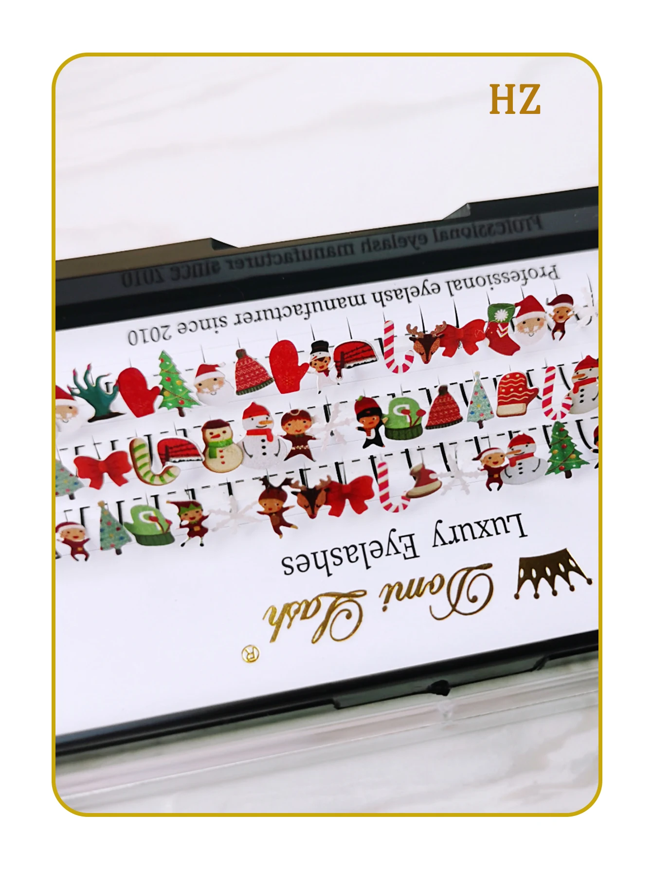 Domi 3D Glitter False Eyelashes Christmas Individual Lash Clusters Halloween Party Makeup Lash Mink Natural Fairy Spike Lashes