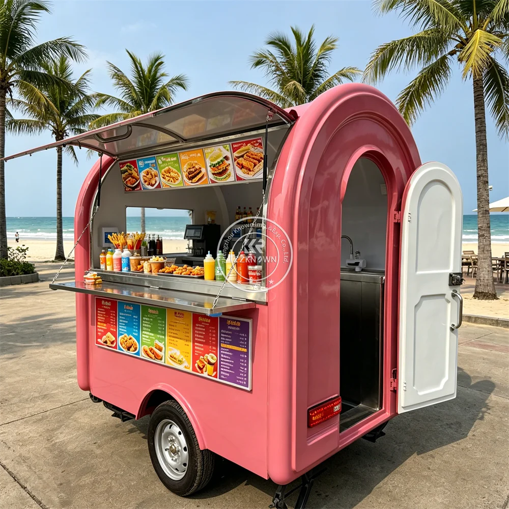 

Multi Function Catering Truck Food Trailer Mobile Catering Van Street Pizza BBQ Burger Food Truck With Fully Kitchen