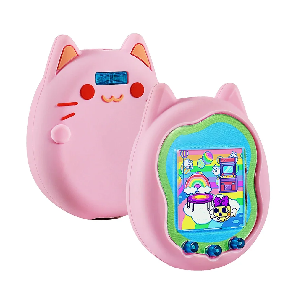 Silicone Case Screen Protector for Virtual Interactive Pet Game Machine Protective Sleeve Skin Suitable for Tamagotchi Uni