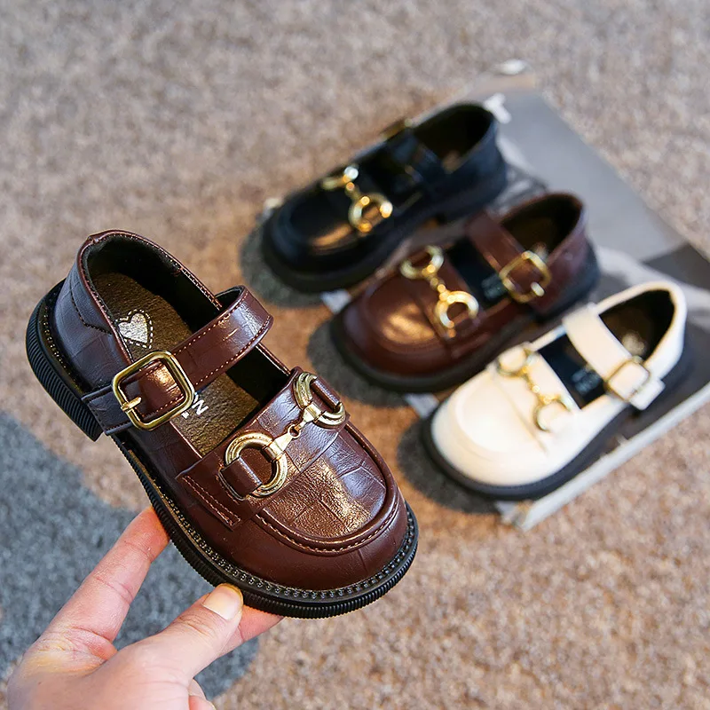 Meisjes Kleine Schoenen 2024 Herfst Nieuwe Loafer Schoenen Voor Baby Meisjes Zachte Zolen Antislip Kinderschoenen