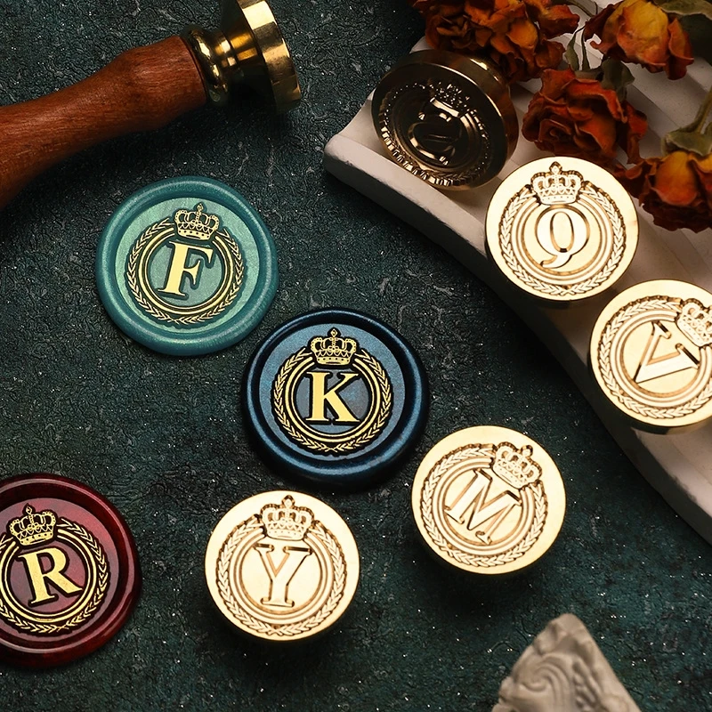 ขี้ผึ้งปิดผนึกสําหรับแสตมป์หัวมงกุฎ Letter Retro ชุดเล็บซิลิโคนโลโก้สําหรับ Scrapbooking Surgut พิมพ์ชุดงานแต่งงาน Craft สบู่