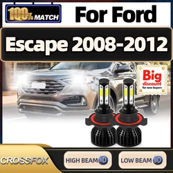 20000LM H13 LED Lamps Canbus Car Headlight Turbo CSP Chip Auto Fog Lights 6000K White For Ford Escape 2008 2009 2010 2011 2012