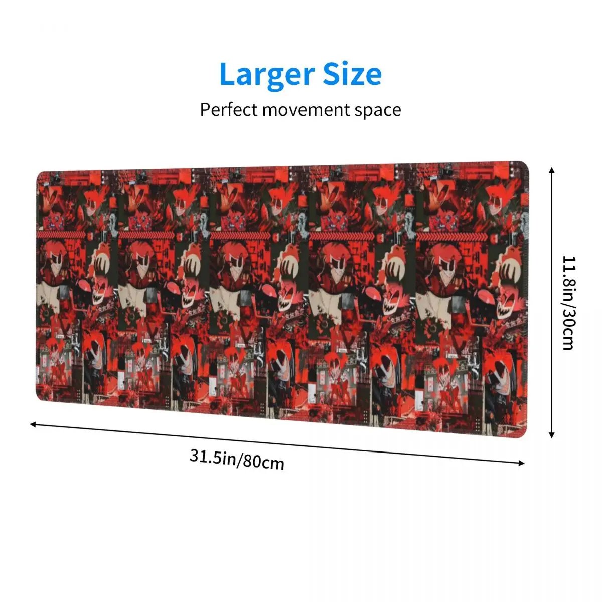 Large Mouse Pad Hazbin Hotel Radio Demon Gamer PC Laptop Mats Keyboard Carpet Computer Gaming Office Accessories Desk Mat