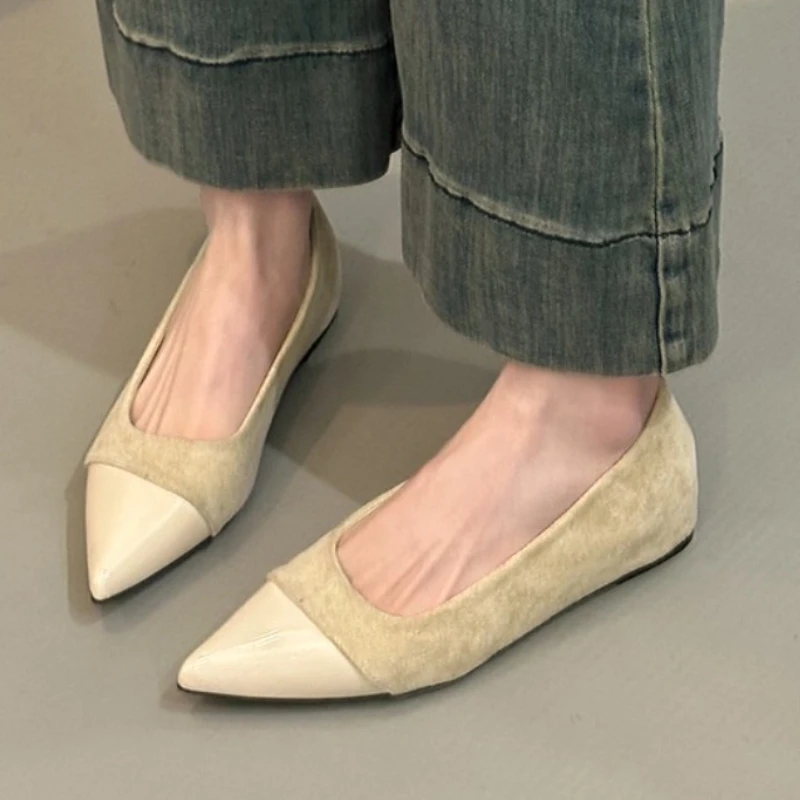 

Women Flats Pointed Toe Shoes Fashion Party Loafers Summer New Sandals 2025 Trend Casual Walking Shallow Shoes Woman Sneakers
