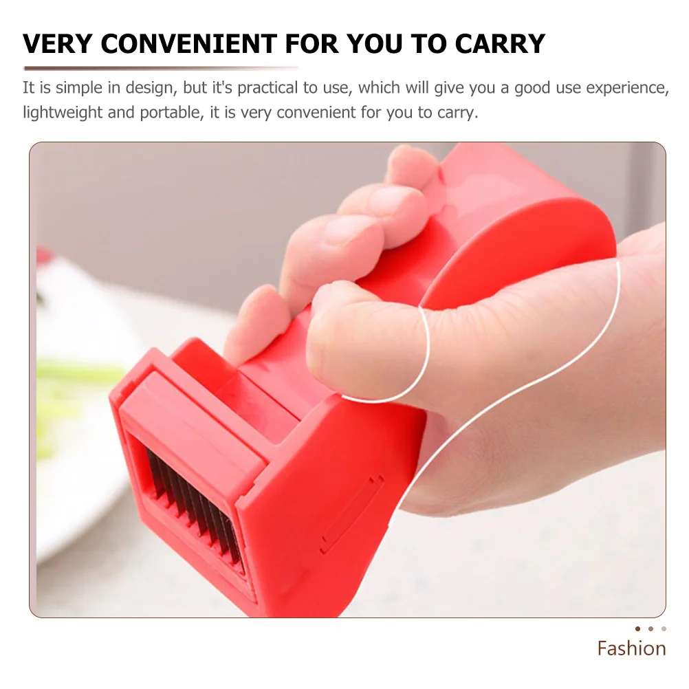 

2Pcs Vegetable Shredder Premium Manual Slicer Safe Finger Guard for Cucumber Green Bean Julienne Cutting Kitchen Gadget Utensil