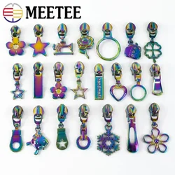 5/10/20 piezas 5 # Tiradores deslizantes de cremallera de nailon para cremalleras de plástico, cinta por bolsa de medidor, extractor de cabeza de cremallera, accesorios de costura de ropa DIY