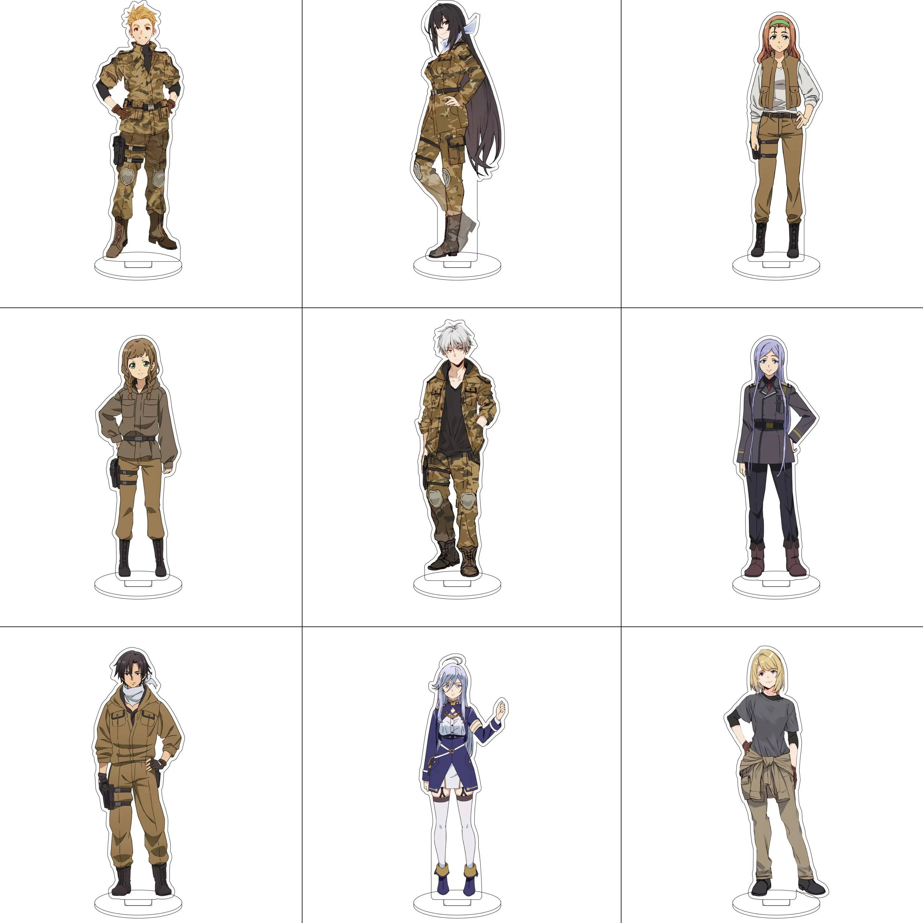 

15CM Anime 86 Eighty-Six Acrylic Stand Gu Jia Vladilena·Milize Figure Stand Halloween Ornaments Angela Shin Hyuga Kaiye Gifts